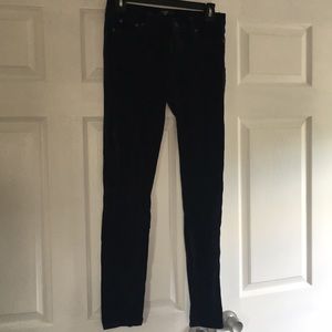 J Crew blue velvet pants